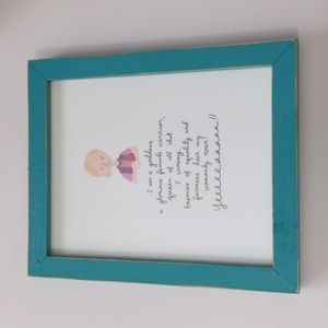 Parks and Recreation 8" x 10" framed Leslie Knope quote